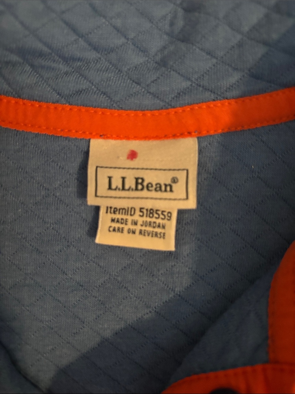 L.L. Bean Quarter Snap Quilted Pullover - Kids L (14-16), fits adult size small - Picture 4 of 6